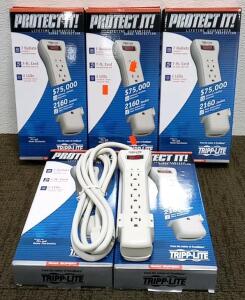 (5) Tripp-Lite Outlet Strips