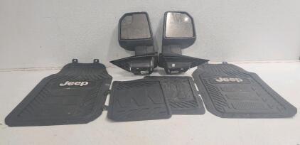 (1) Ford F-150 Side Mirrors (1) 4pc Waterproof Floor Mats