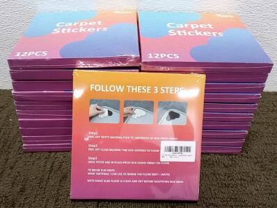 (21) Boxes of Carpet Stickers