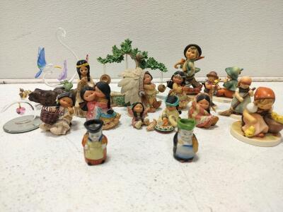 Vintage Goebel "Hummel" Figurines, Vintage Josef figurine, Friends of a Feather Figurines, Glass figures