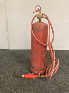 Acetylene Tank With Prest-O-Lite Regulator And Ridgid Sprayer