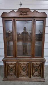 50"x 17"x 81" Vintage China Hutch