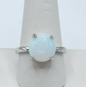 (1) Size 10.5 Natural Opal Gemstone Ring