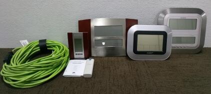 (4) Weather Stations, Remote Transmitter, and (80') Extension Cord