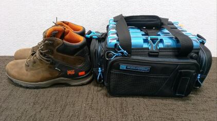 Evolution Fishing Bag and Timberland Pro Boots
