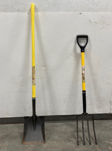 Shovel And Garden Fork w/ D Handle