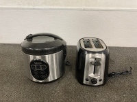 Black & Decker Toaster And Aroma Rice Cooker