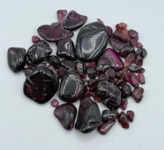 73.55ct. Natural Tumbled & Polished Idaho Star Garnets