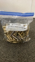 (200) Brass Casings Of 38 Special