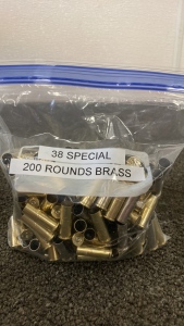 (200) Brass Casings a Of 38 Special