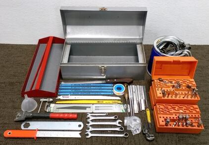 Toolbox, Saw Blades, Hardware, and More
