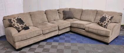(Tan) 4-Piece 6-Seater Sectional Couch