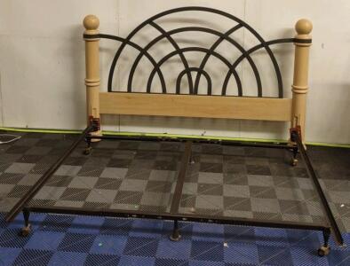 Thomasville Marble Cast Iron King Size Bed Frame