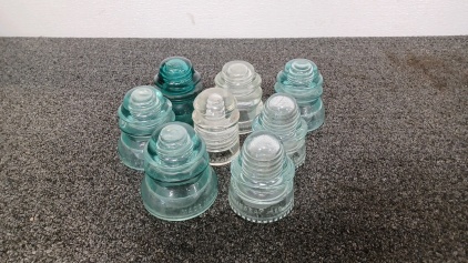 (8) Glass Insulators