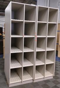 (2) 27"x 39&frac12;"x 7' 10 Pocket Cubbie Storage Shelves