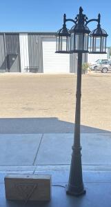 Outdoor Lamp With Concrete Stand H 6&rsquo; 7&rdquo; W 1&rsquo; 8&rdquo; L 1&rdquo;