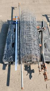 Metal Fencing With Clamps, Approx. 6 ft Height, Includes Metal Poles