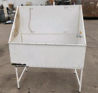 Industrial Wash Sink With Stand, Hose Connections, Standard Drain
