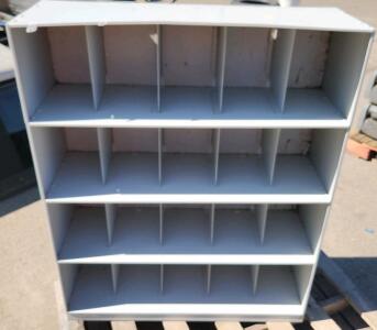 Metal Storage Shelving Unit, (12) Shelves, Gray, Freestanding, 36"x12"x48"