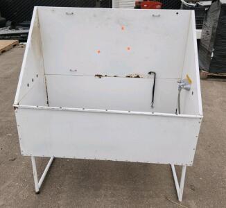 Industrial Utility Sink, Freestanding, Non-Potable Water, Dual Faucet