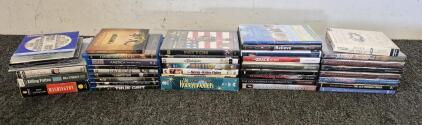 (16)DVDs and (9)Blu Rays Some New(Dances With Wolfs, True Grit, Wyatt Earp, The Honey Mooners, The Black Swan, And More!)(17) Religious DVDs Some New(IBelieve, Jesus on Trial, God Bless the USA, And More!)