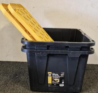 (2) Commander Storage Tote 27Gal