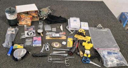 Surge Protector, Light Switch, AA Battery, Boot Laces, Computer Tools, Ear Plugs, Toe Warmers, Gloves, Propane Fuel, And Much More!