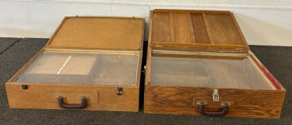2 Wooden Cabinet Organizers