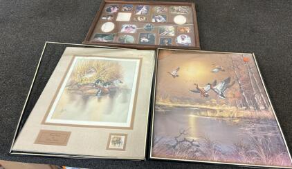 Reprints Of Ducks, Picture Frame, Print Titled &ldquo;Challenge- Golf Trap&rdquo;, And More