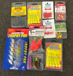 Bobber Stops, Rooster Tail Trophy Pak, Panfish Popper Assortment, And More!!