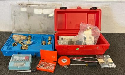 Nelson Brass Accessory Kit, Tool Boxe With Various Screws, Screw Drivers, And More