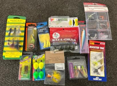 Bug Casting Kit, Panfish Popper Assortment, Rooster Tail, Spinners, And More