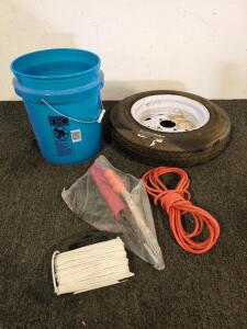Trailer tire sure trail brand and other various tools