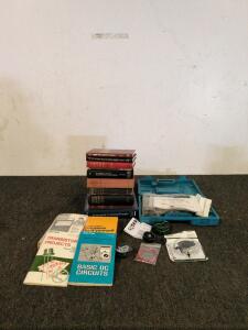 Air nailer stapler and complete do it yourself manual and some antique books
