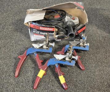 Drill Master 4-1/2" Angle Grinder(Works), Code Cutter(3)