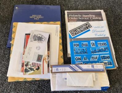 Stamp Collectors Stamp Album, Stamps, Stamp Books/Catalog, And More Stamps!