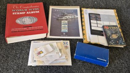 Stamp Collectors Stamp Album, Stamps, Stamp Books/Catalog, And More Stamps!