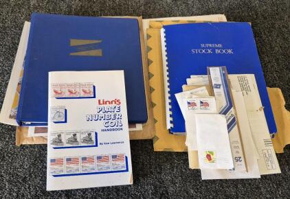Stamp Collectors Stamp Album, Stamps, Stamp Books/Catalog, And More Stamps!