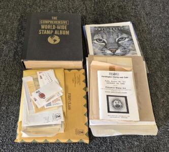 Stamp Collectors Stamp Album, Stamps, Stamp Books/Catalog, And More Stamps!