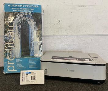 All Occasion 8&rsquo; Pre-Lit Arch And Canon PIXMA MP240 Photo All In One Printer