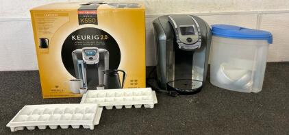 Keurig 2.0 Model K550(Turns On), Ice Tray, And More