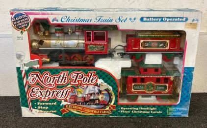 North Pole Express Train Set Battery Operated