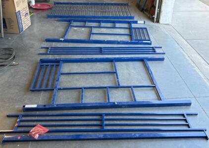 Blue Metal Bedframe