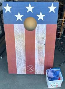 Patriotic Cornhole Set