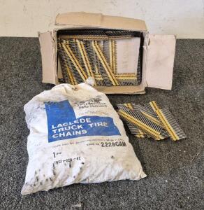 Box of Plastic Collated Framing Nails Used For Wood Construction, Truck Tire Chains(Sizes: 8.25-15TR 255/85R16LT 265/75R16LT)