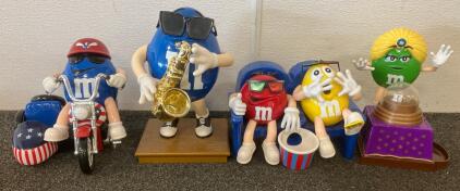 (4) Vintage M&M Collectable Figurines
