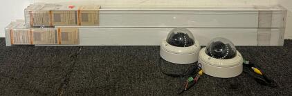 Cordless Roller Blinds (White) & Two Security Cameras