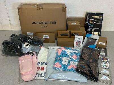 King Size Duvet Insert, Mens Running Shoes (10.5), Women&rsquo;s Pants (XL), Kids Shoes (6), Kids Swim Shorts (12-13Yr), Water Bottle Bag, Knee Brace & More