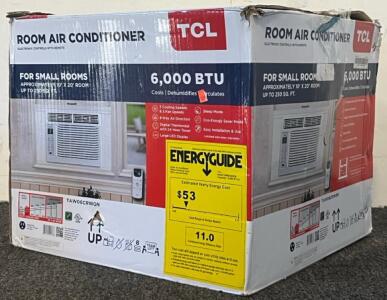 TCL 6,000 BTU Room Air Conditioner, Model TAW06CRWON (New In Box)