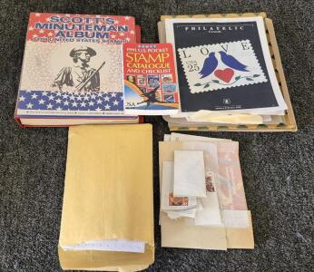 Stamp Collectors Stamp Album, Stamps, Stamp Books/Catalog, And More Stamps!